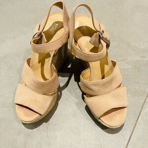 Women's Tan Wedge Sandals